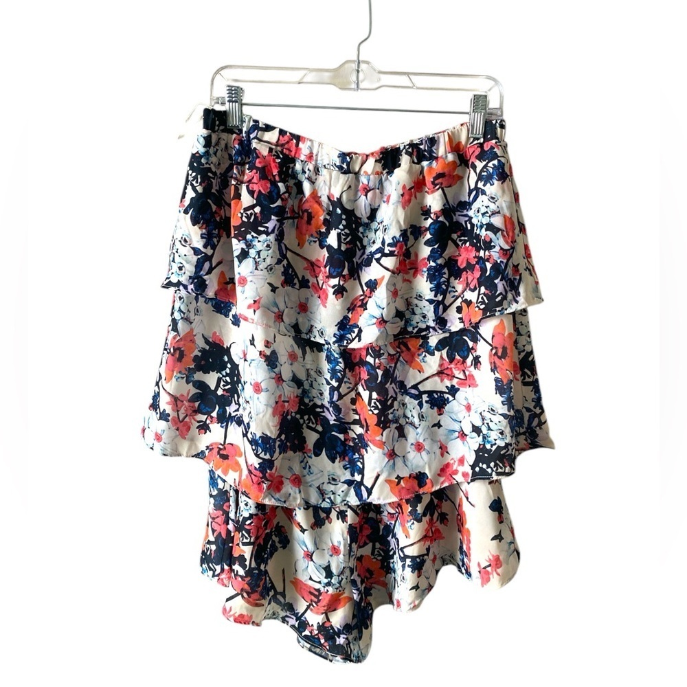 PARKER Women’s Strapless/Tube Floral Printed Tiered Romper Size M - Picture 5 of 10